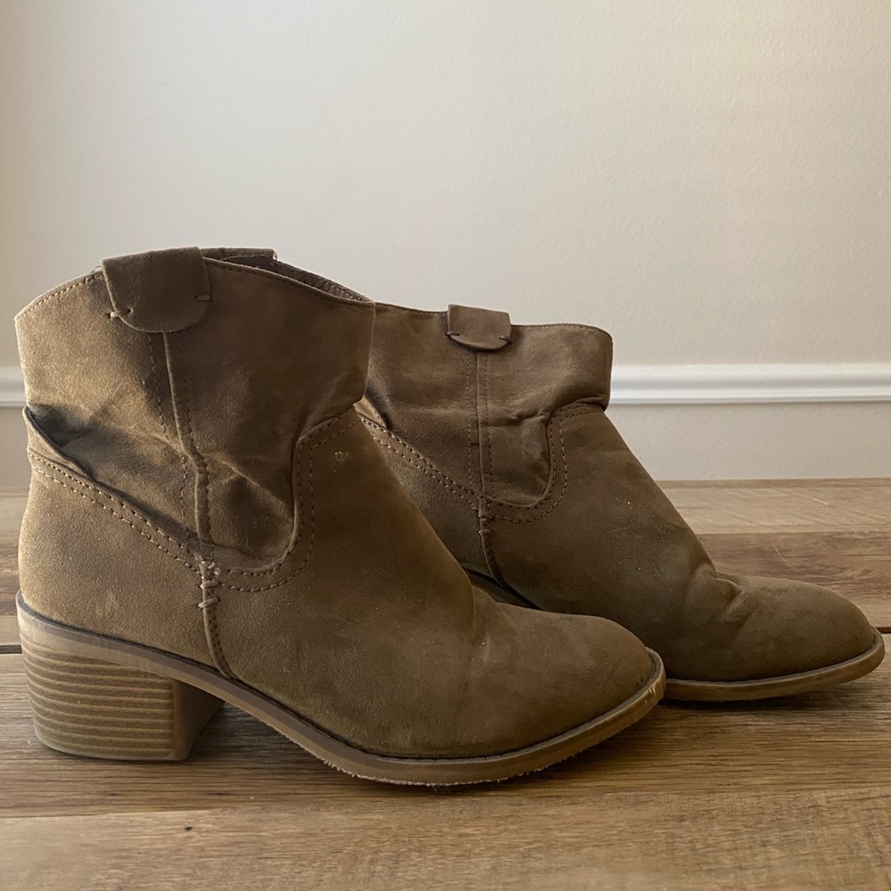 Green Western Booties